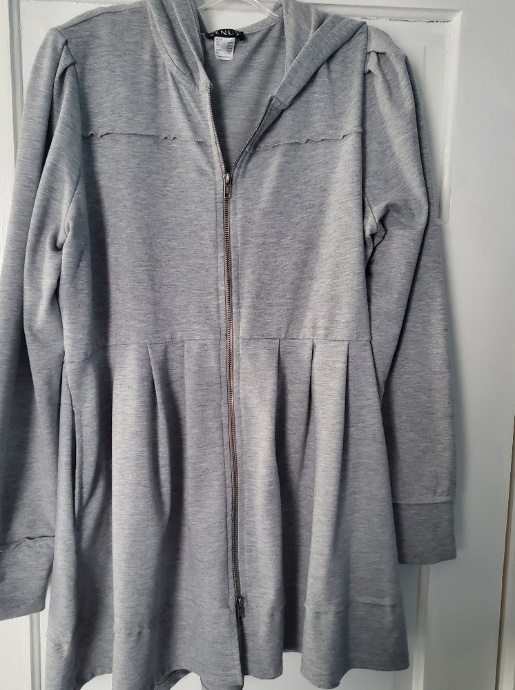 Hooded Peplum Sweatshirt